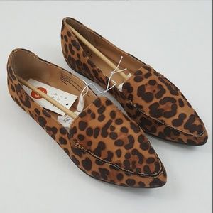 A New Day NWT Micah Pointy Toe Loafers Cheetah 7.5
